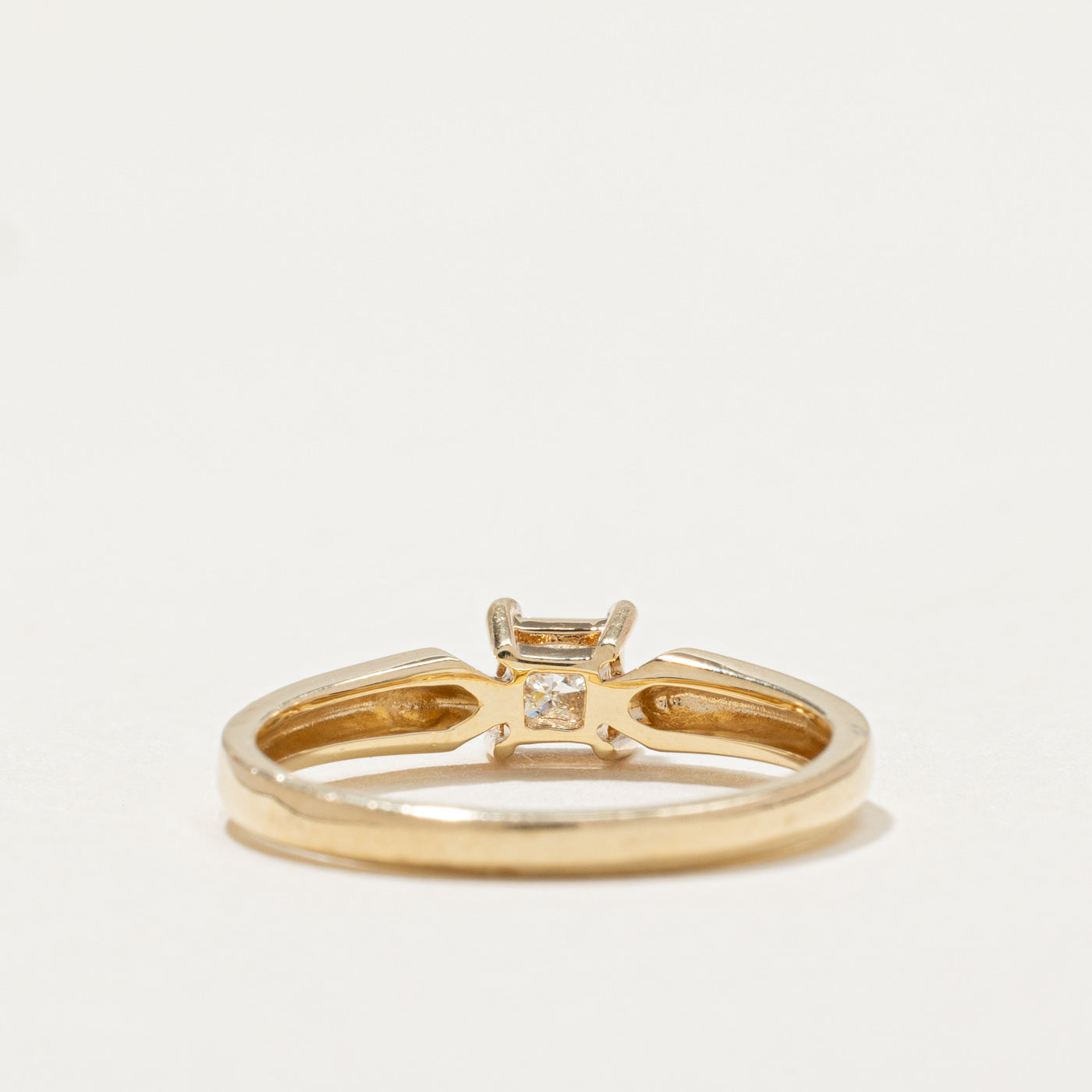 Solitaire Princess Cut Diamond Engagement Ring | 0.31ct | SZ 6.25