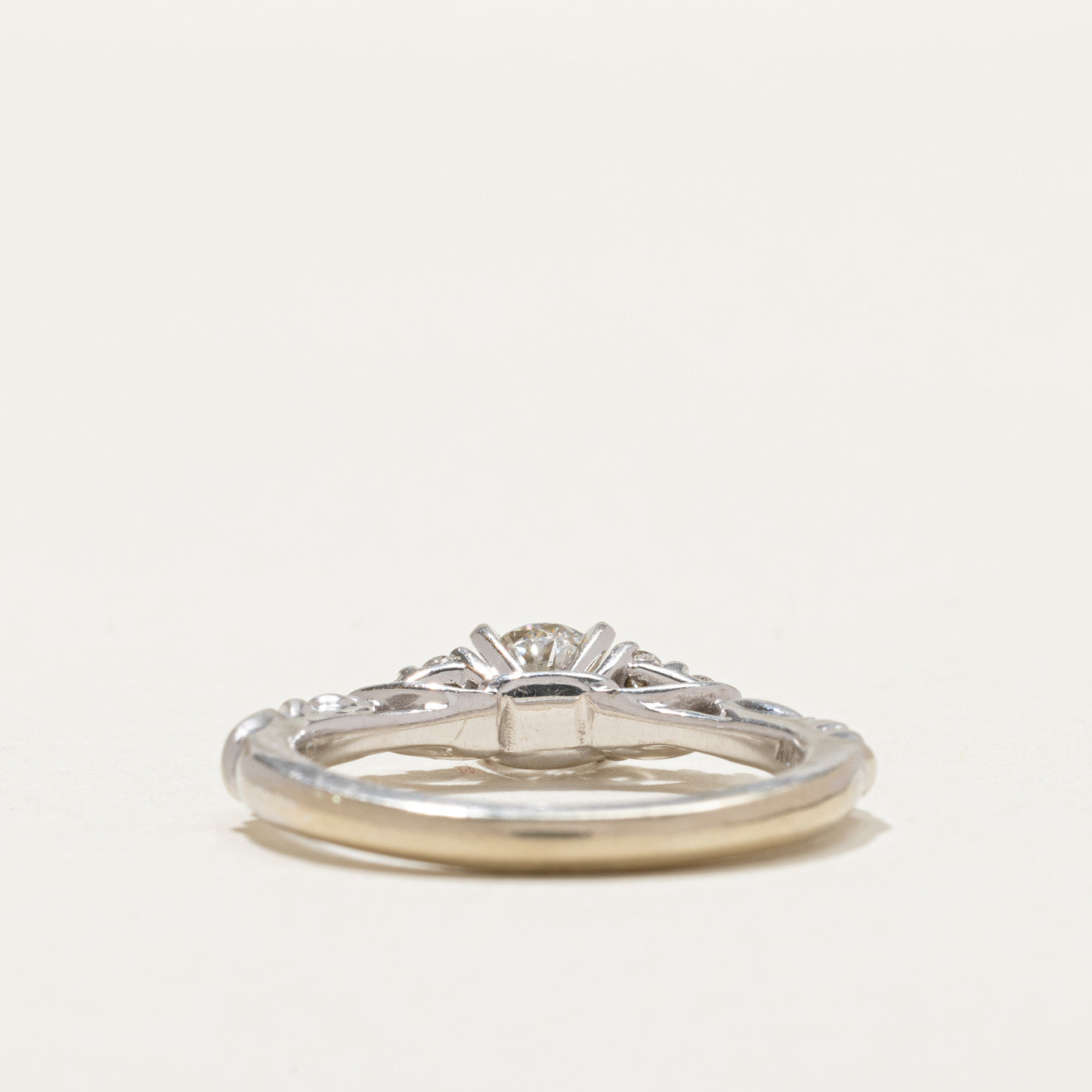Diamond Textured Engagement Ring | 0.77ctw | SZ 7