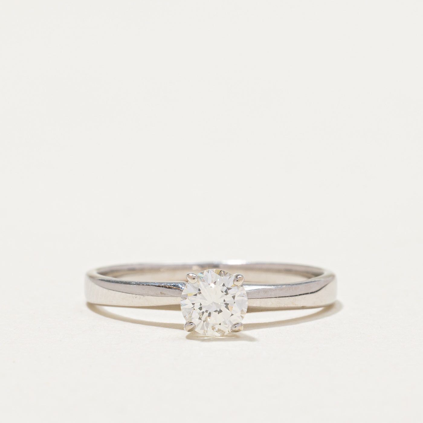 Solitaire High Set Diamond Engagement Ring | 0.36ct | SZ 5