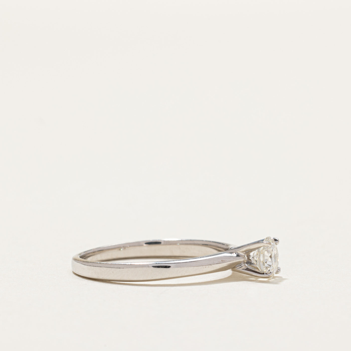 Solitaire High Set Diamond Engagement Ring | 0.36ct | SZ 5