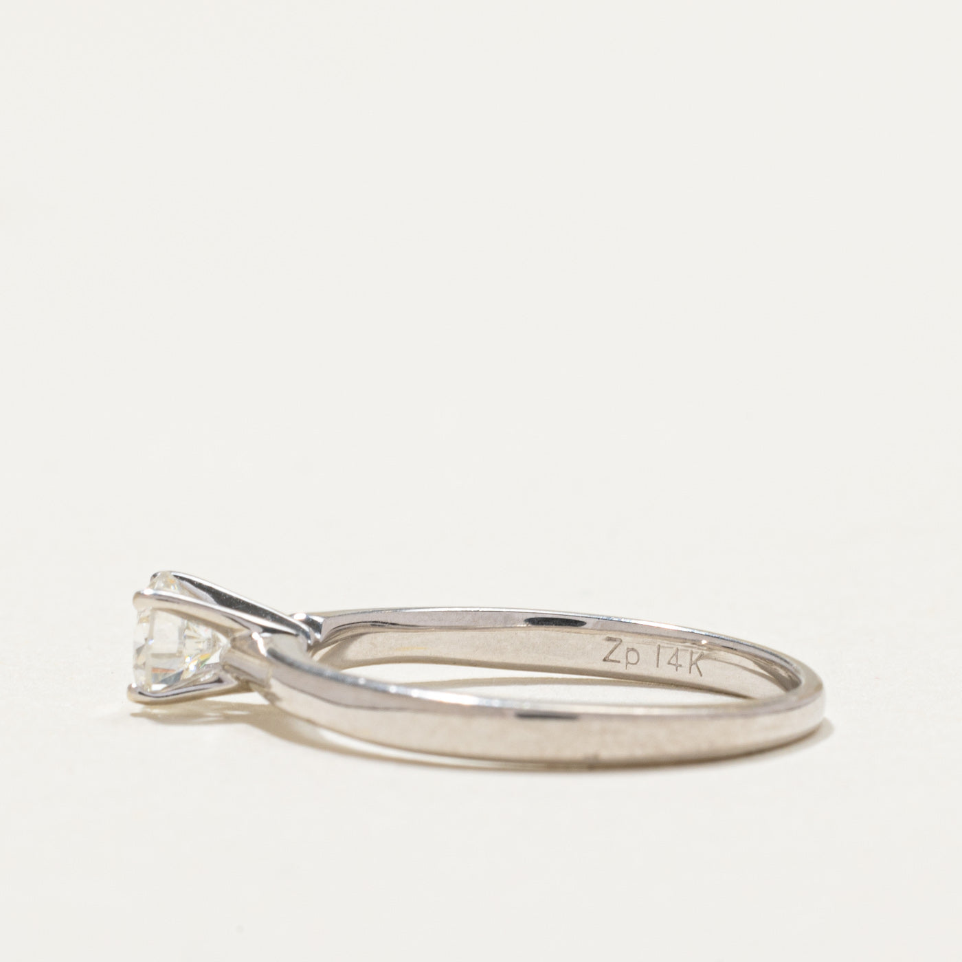 Solitaire High Set Diamond Engagement Ring | 0.36ct | SZ 5