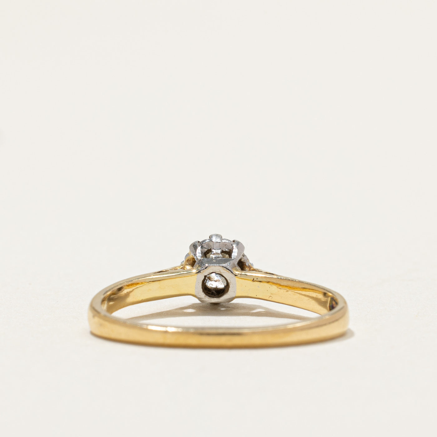 Solitaire High Set Diamond Ring | 0.25ct | SZ 4.5
