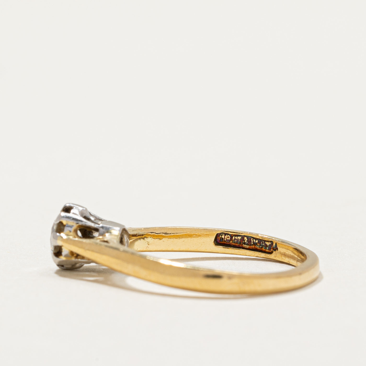 Solitaire High Set Diamond Ring | 0.25ct | SZ 4.5