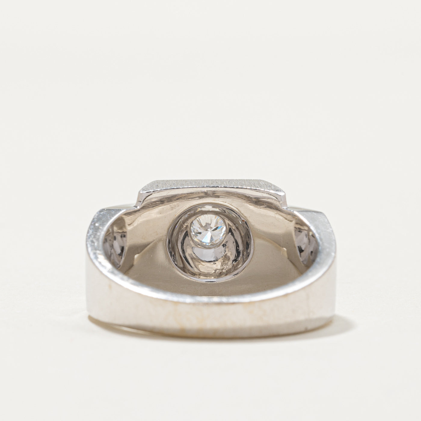 Solitaire Diamond Geometric Statement Ring | 0.28ct | SZ 10.75
