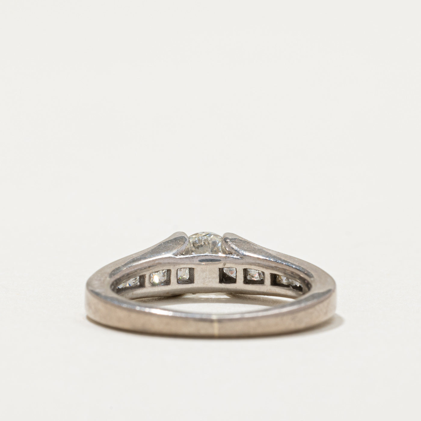 Diamond Tapered Engagement Ring | 0.98ctw | SZ 5.75