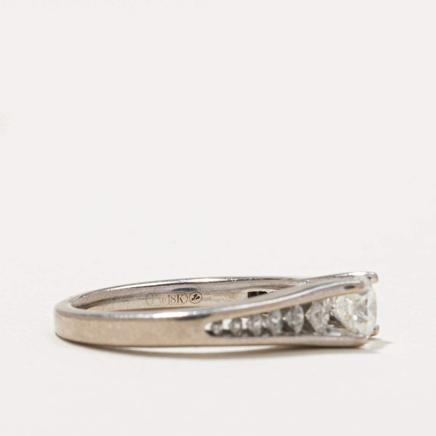 Diamond Tapered Engagement Ring | 0.98ctw | SZ 5.75