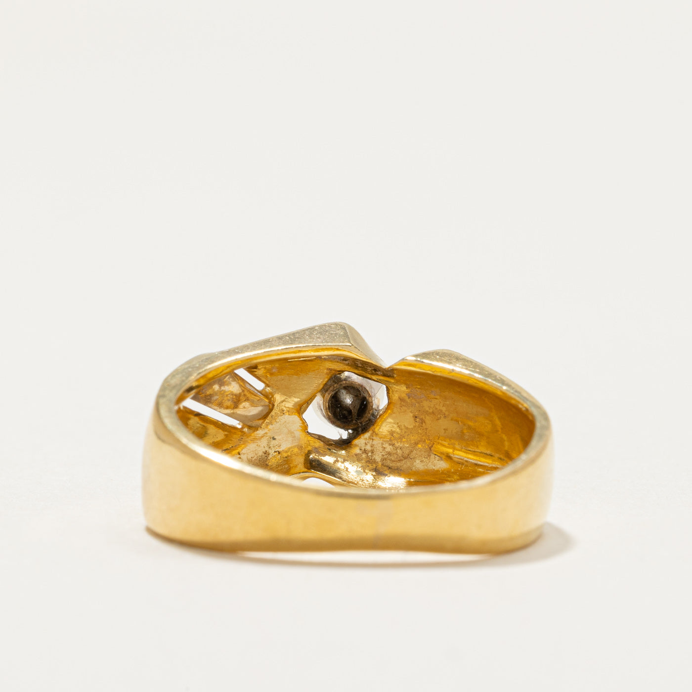 Single Stone Diamond Abstract Ring | 0.12ct | SZ 7