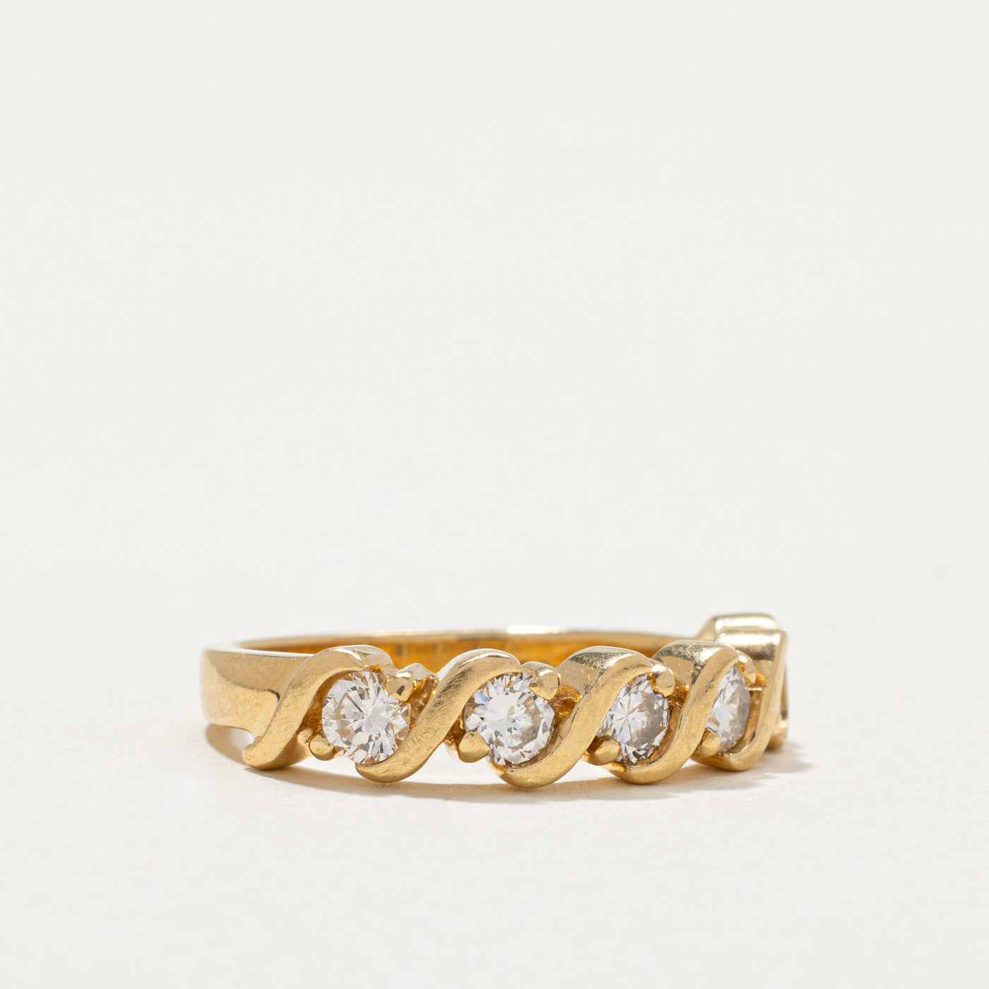 Five Stone Diamond Wave Band | 0.55ctw | SZ 6.25