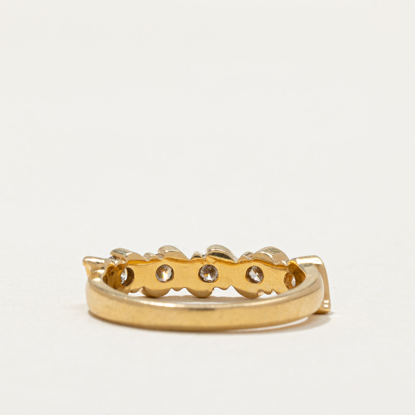 Five Stone Diamond Wave Band | 0.55ctw | SZ 6.25