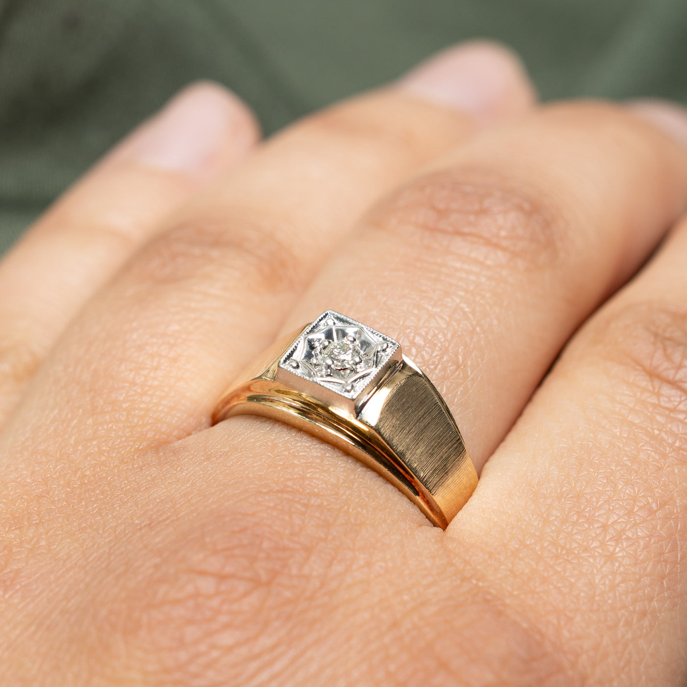 Single Stone Diamond Ring | 0.10ct | SZ 11
