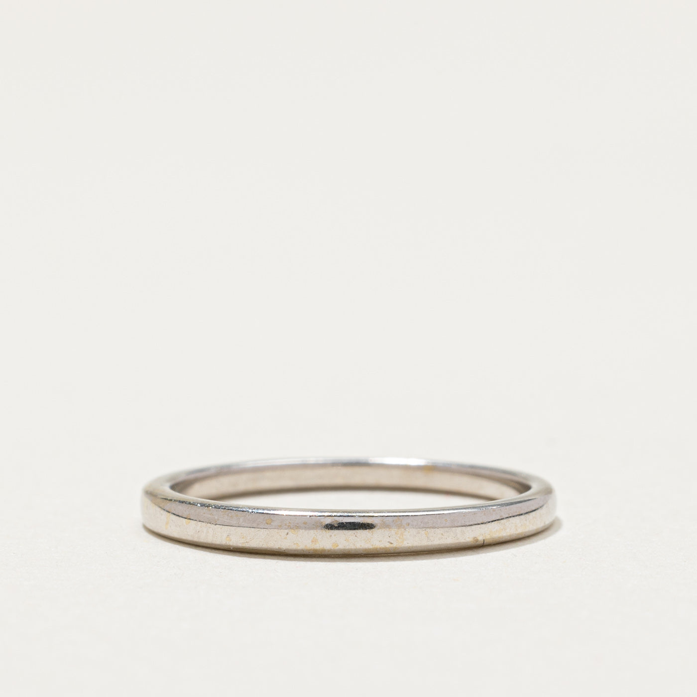 18 White Gold Wedding Band | 2.00mm | SZ 6