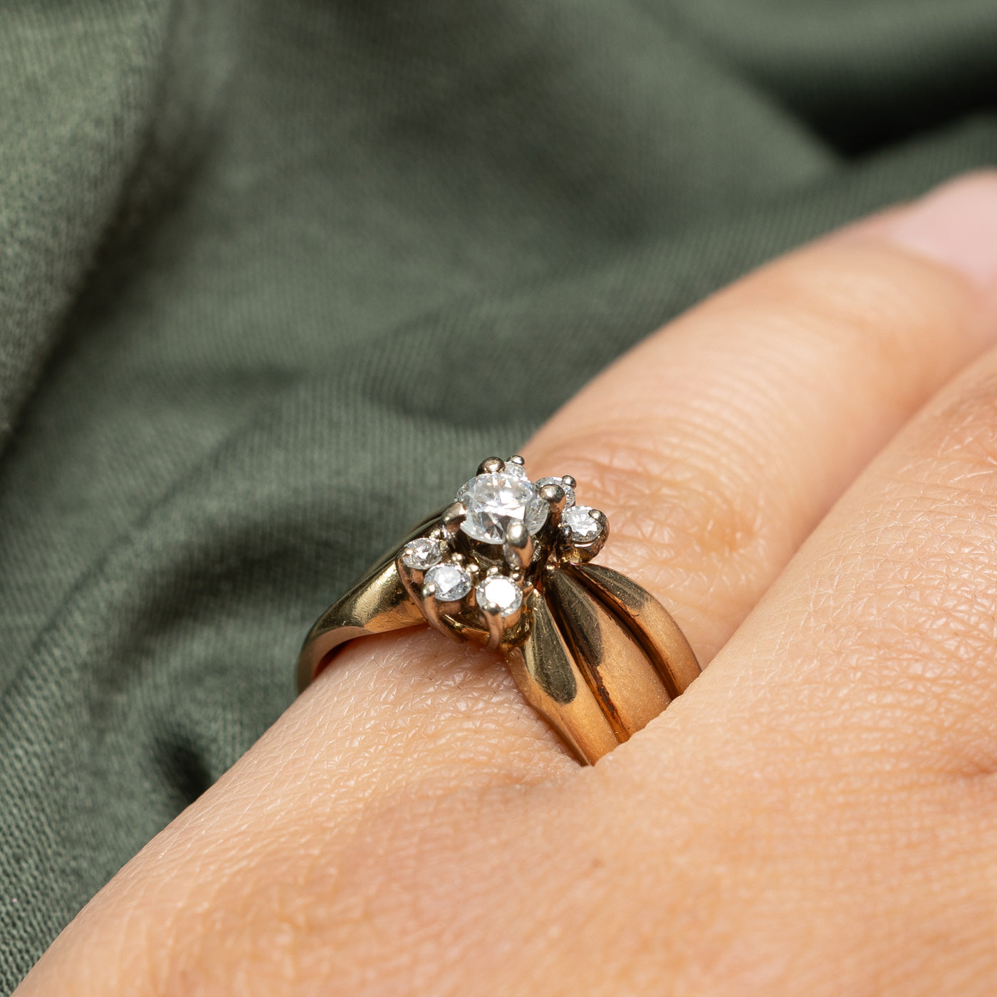 Diamond Soldered Wedding Ring Set | 0.54ctw | SZ 6