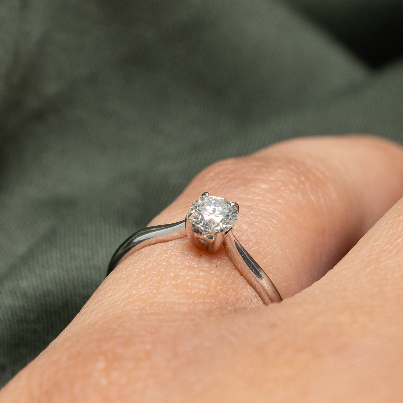 Solitaire Diamond Engagement Ring | 0.30ct | SZ 4.25