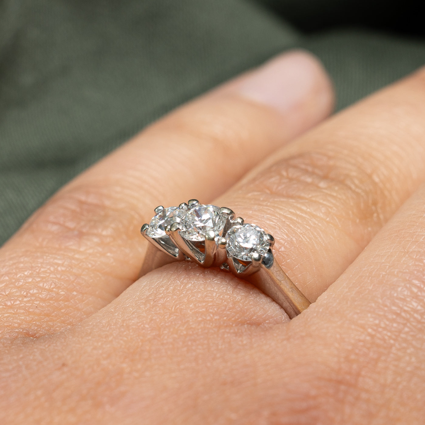 Three Stone Diamond Ring | 1.00ctw | SZ 5.75