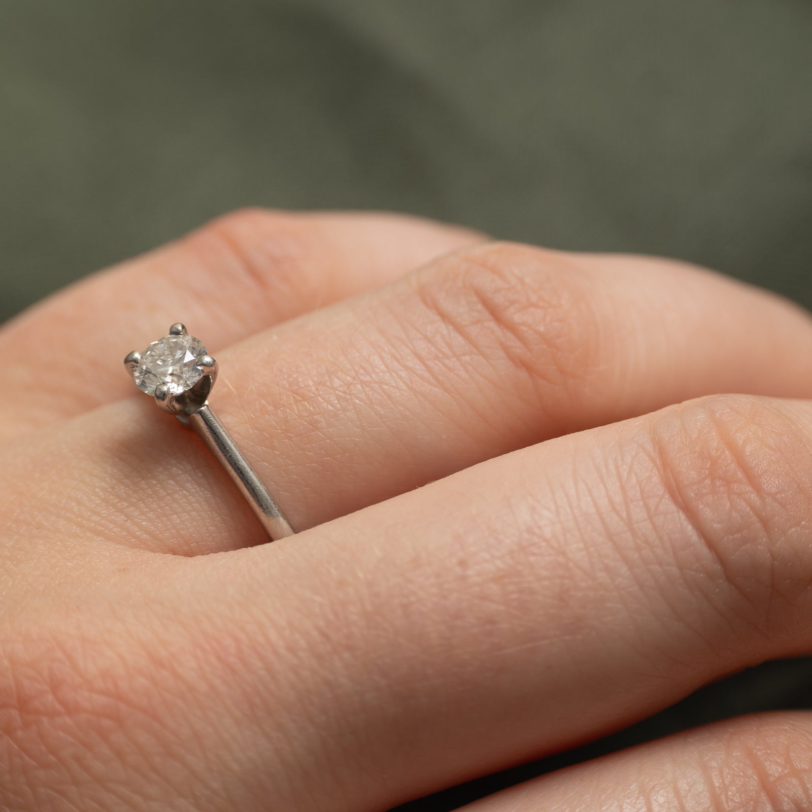 GIA Certified Solitaire Diamond Ring | 0.51ct | SZ 8.5
