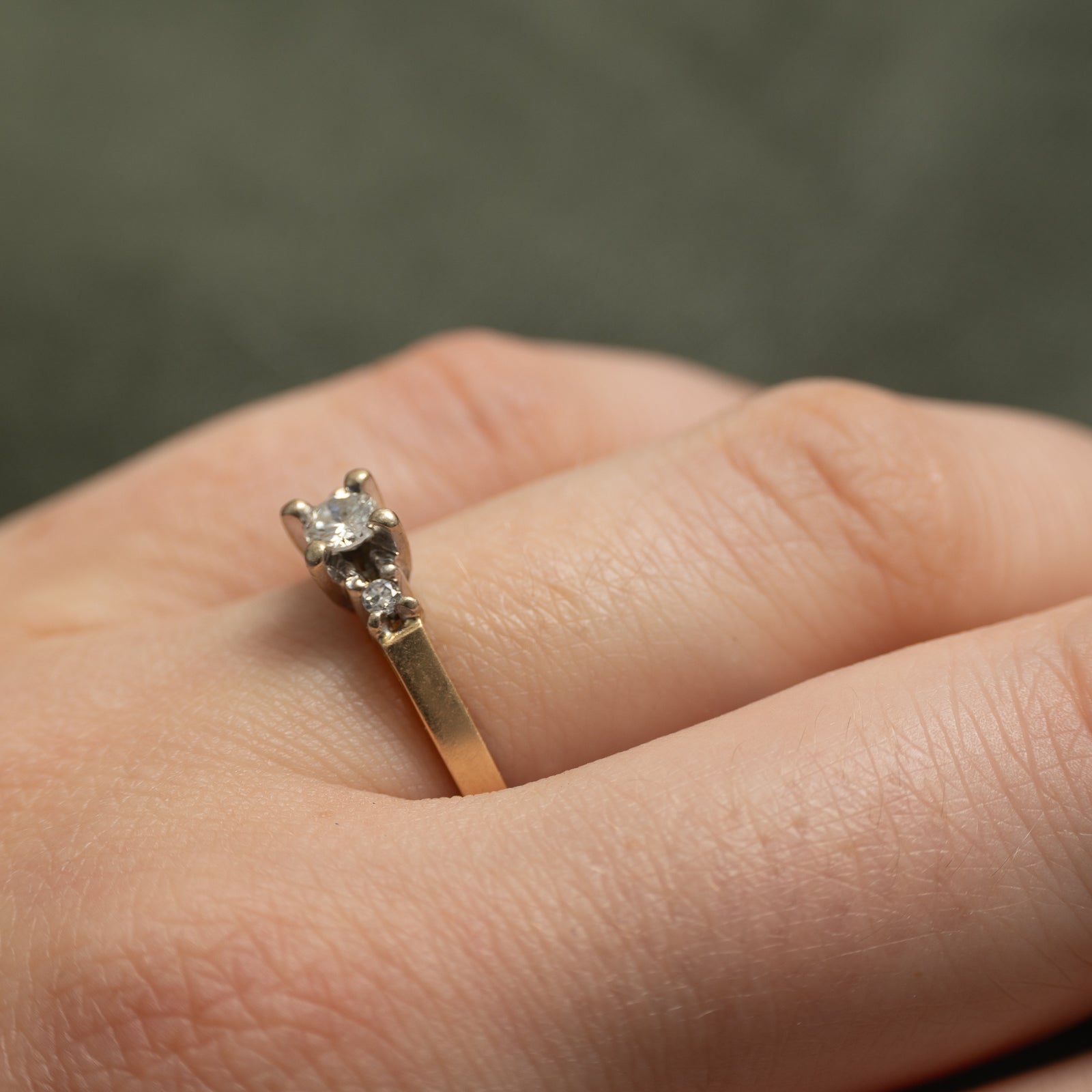 Three Stone Diamond Ring | 0.22ct | SZ 7.5