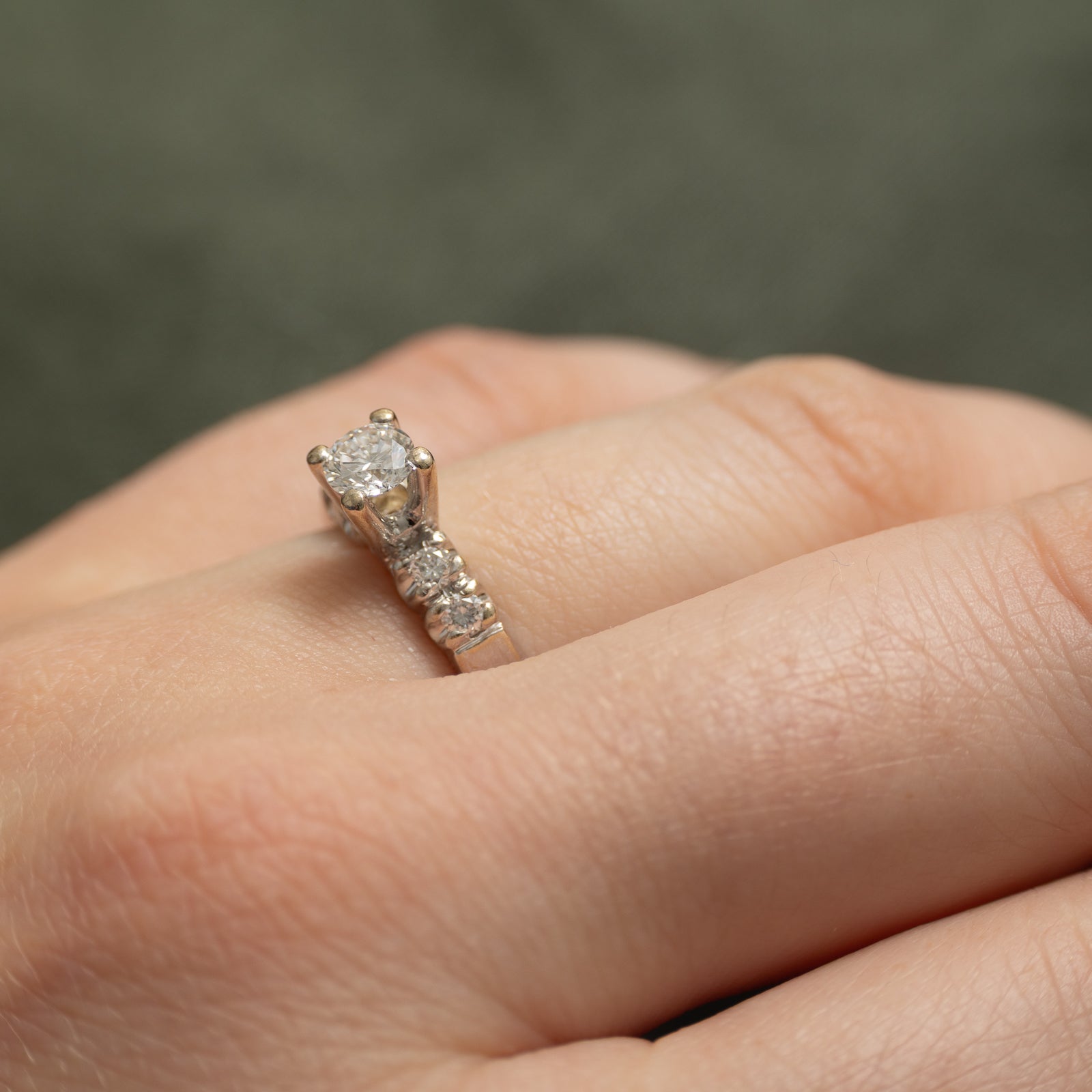 High Set Diamond Ring | 0.49ctw | SZ 5.75