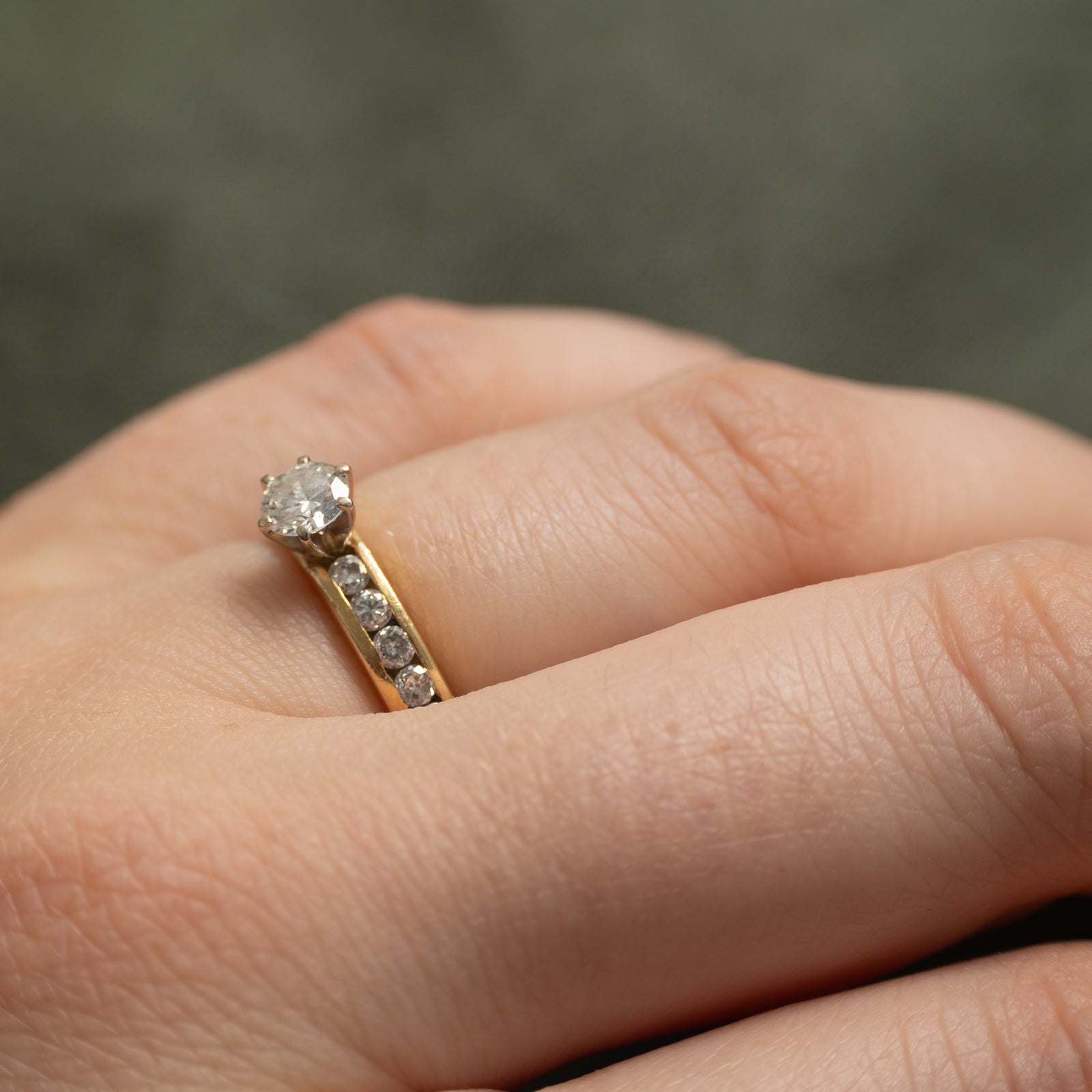 High Set Diamond Engagement Ring | 0.90ctw | SZ 4.5