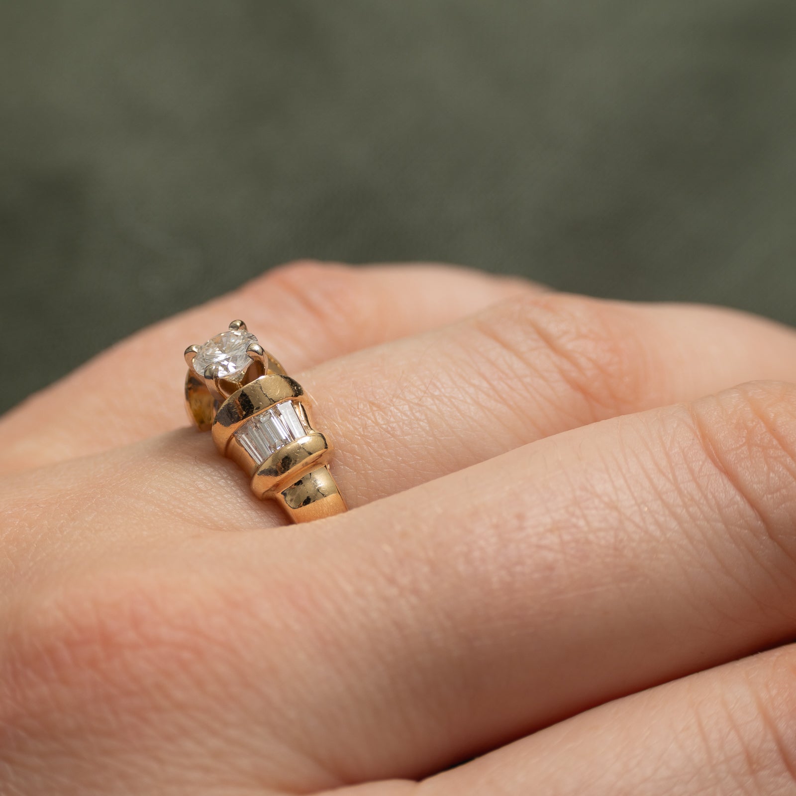 Diamond Dome Engagement Ring | 0.80ctw | SZ 6.25