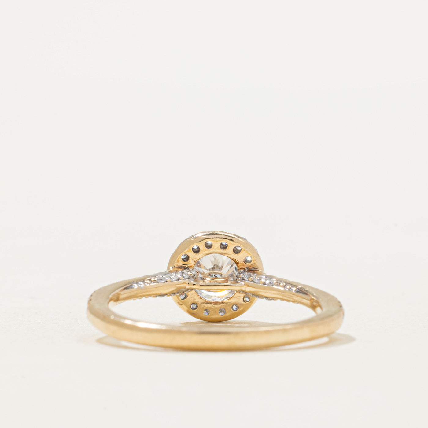 Diamond Halo Engagement Ring | 0.81ctw | SZ 6