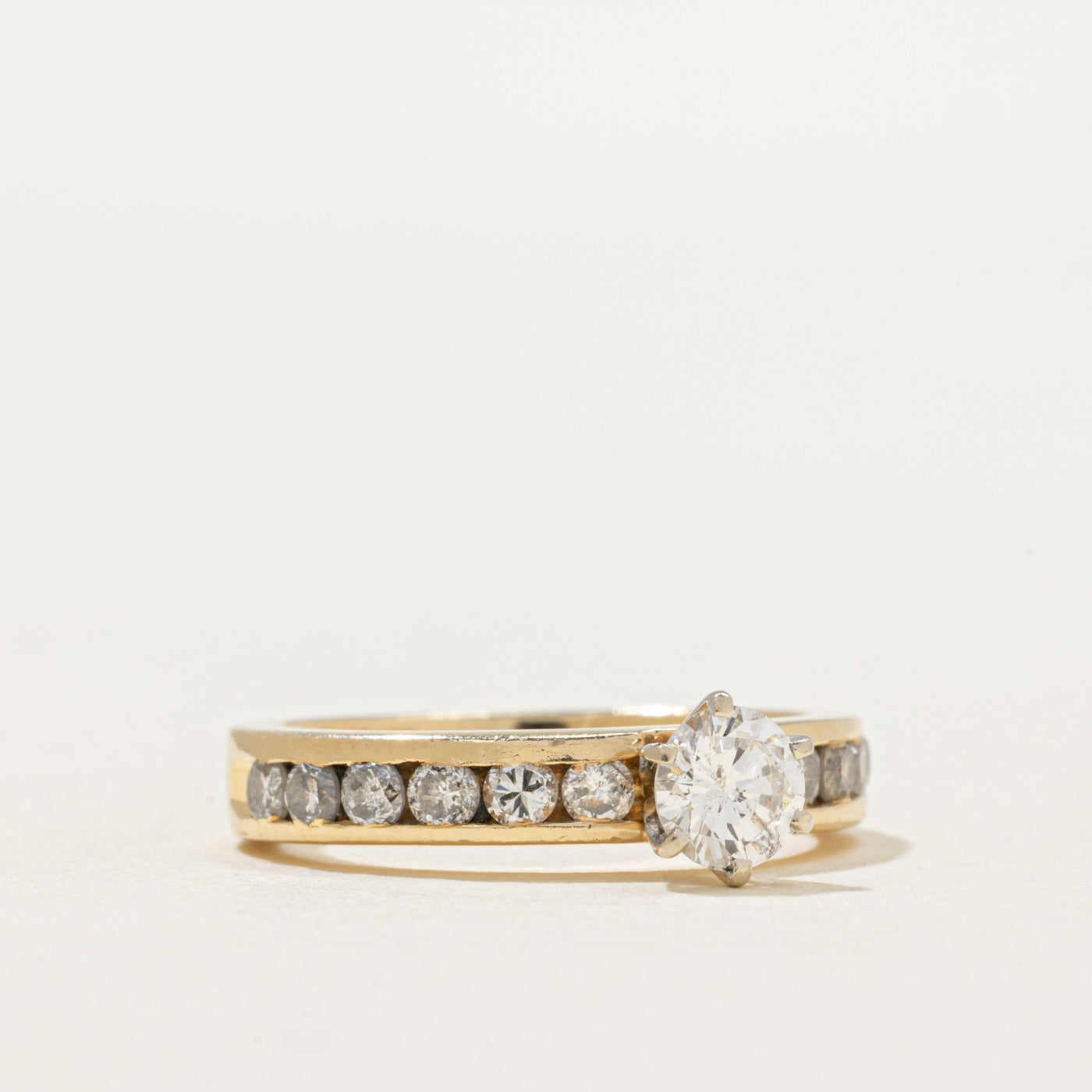 High Set Diamond Engagement Ring | 0.90ctw | SZ 4.5