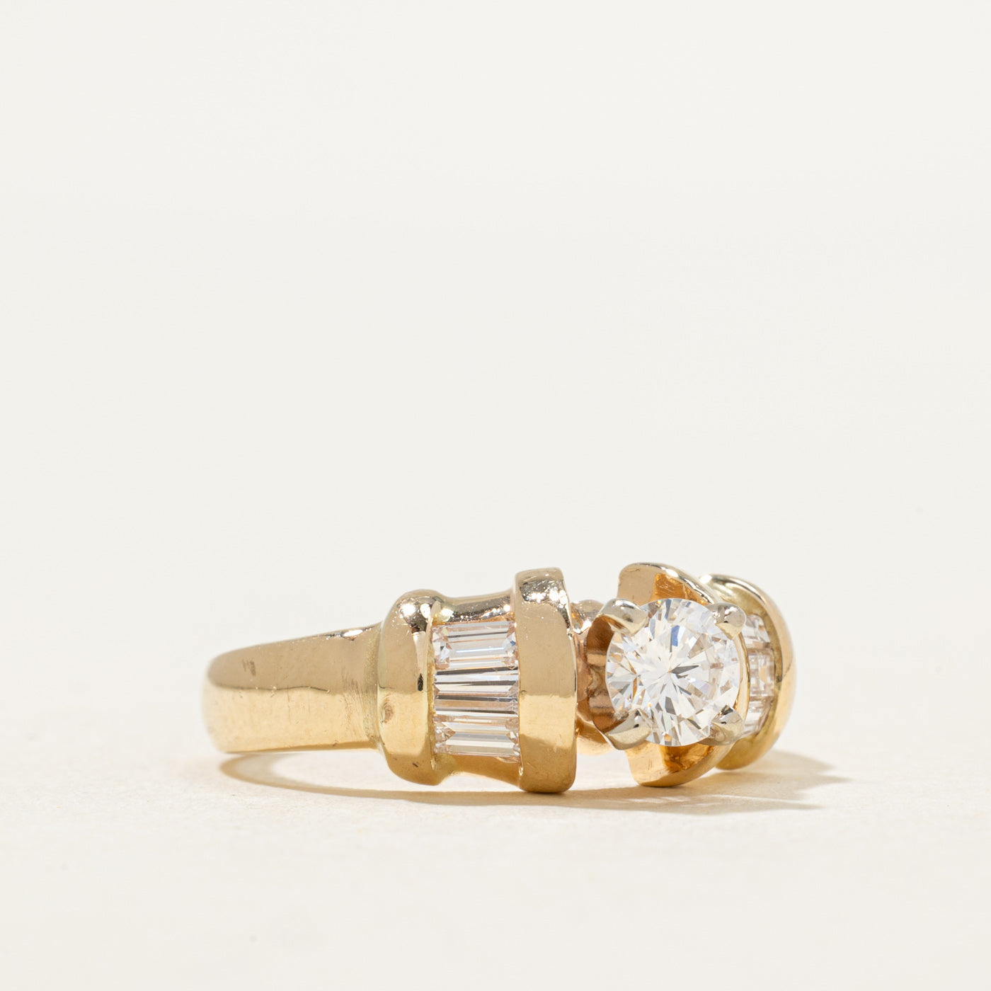 Diamond Dome Engagement Ring | 0.80ctw | SZ 6.25