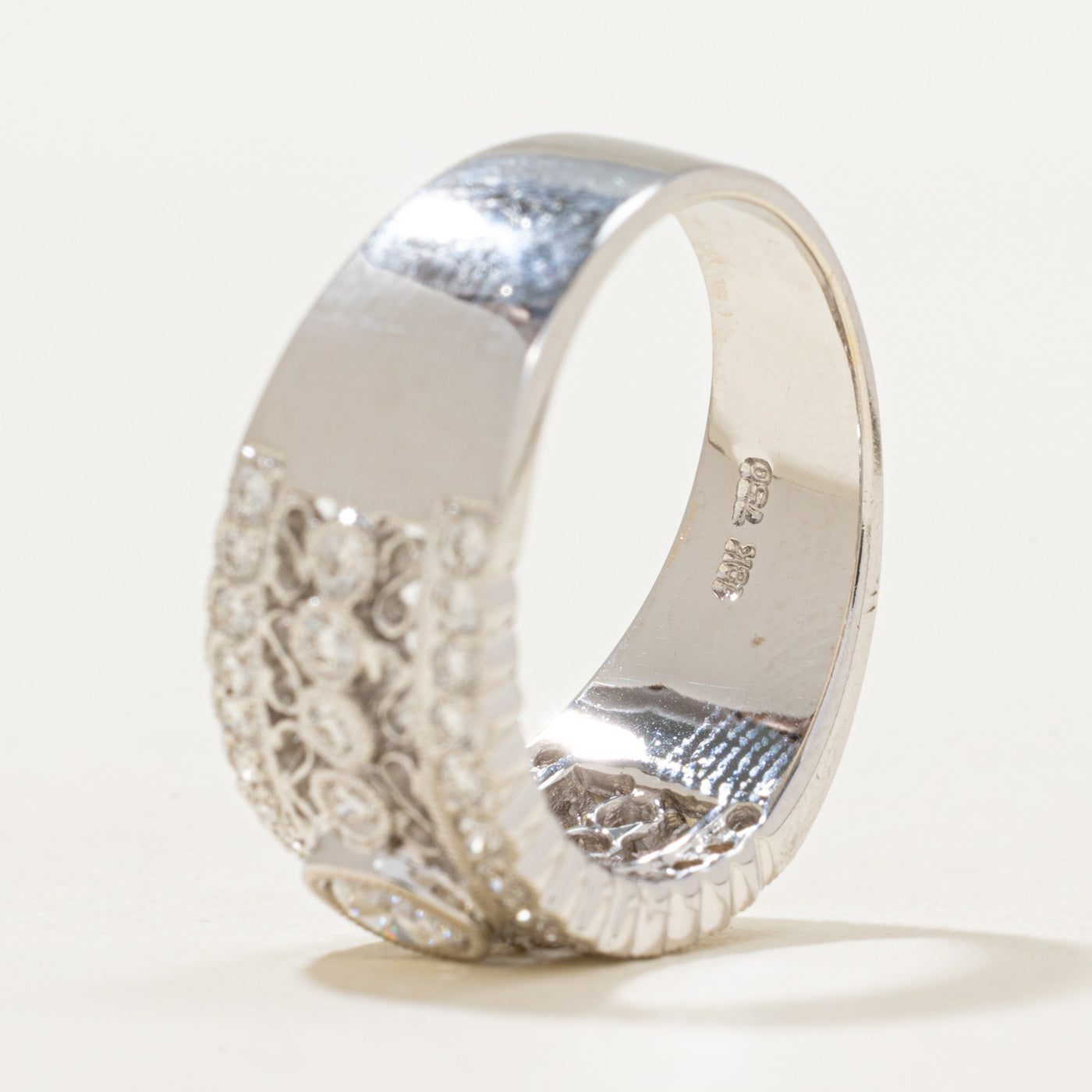 Diamond Scrollwork Ring | 0.67ctw | SZ 6.75