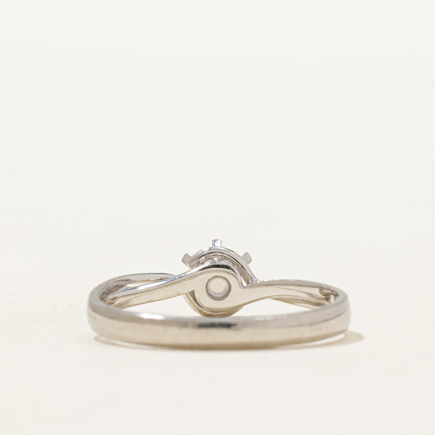 Solitaire Diamond Bypass Ring | 0.16ct | SZ 6