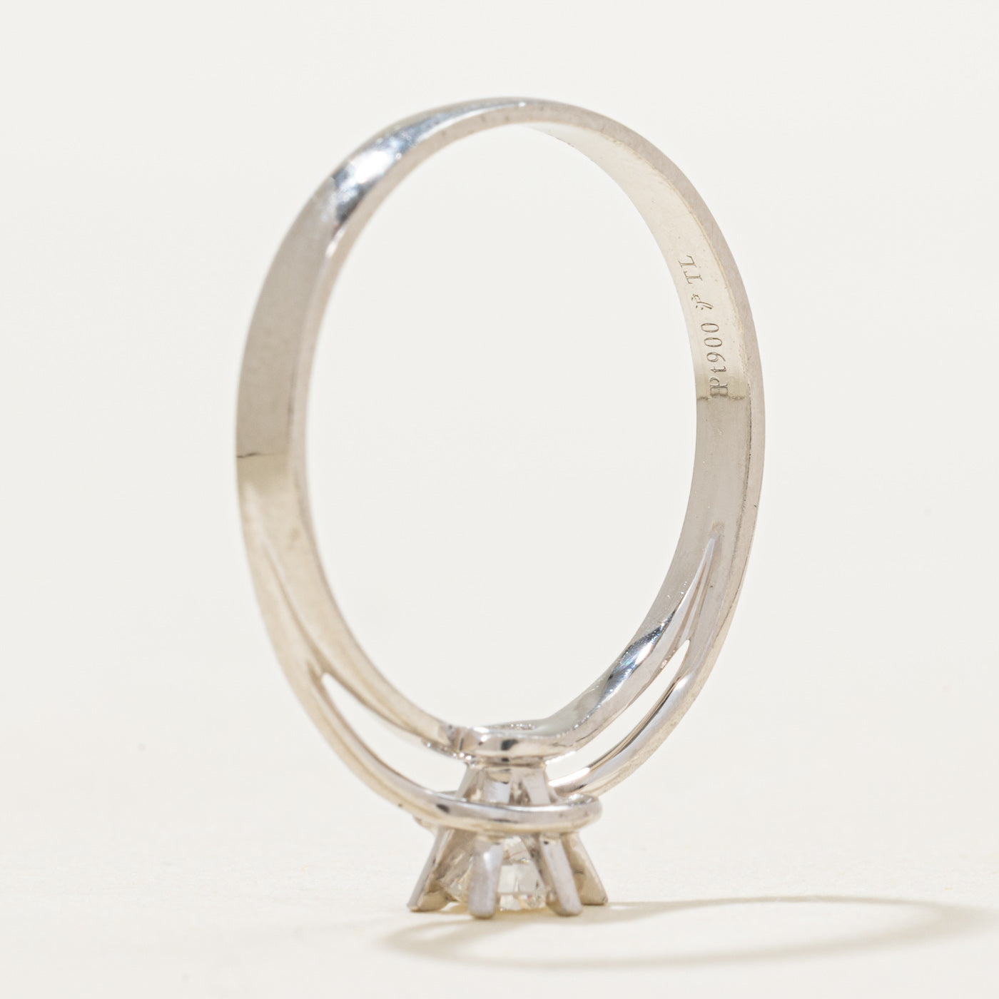 Solitaire Diamond Bypass Ring | 0.16ct | SZ 6