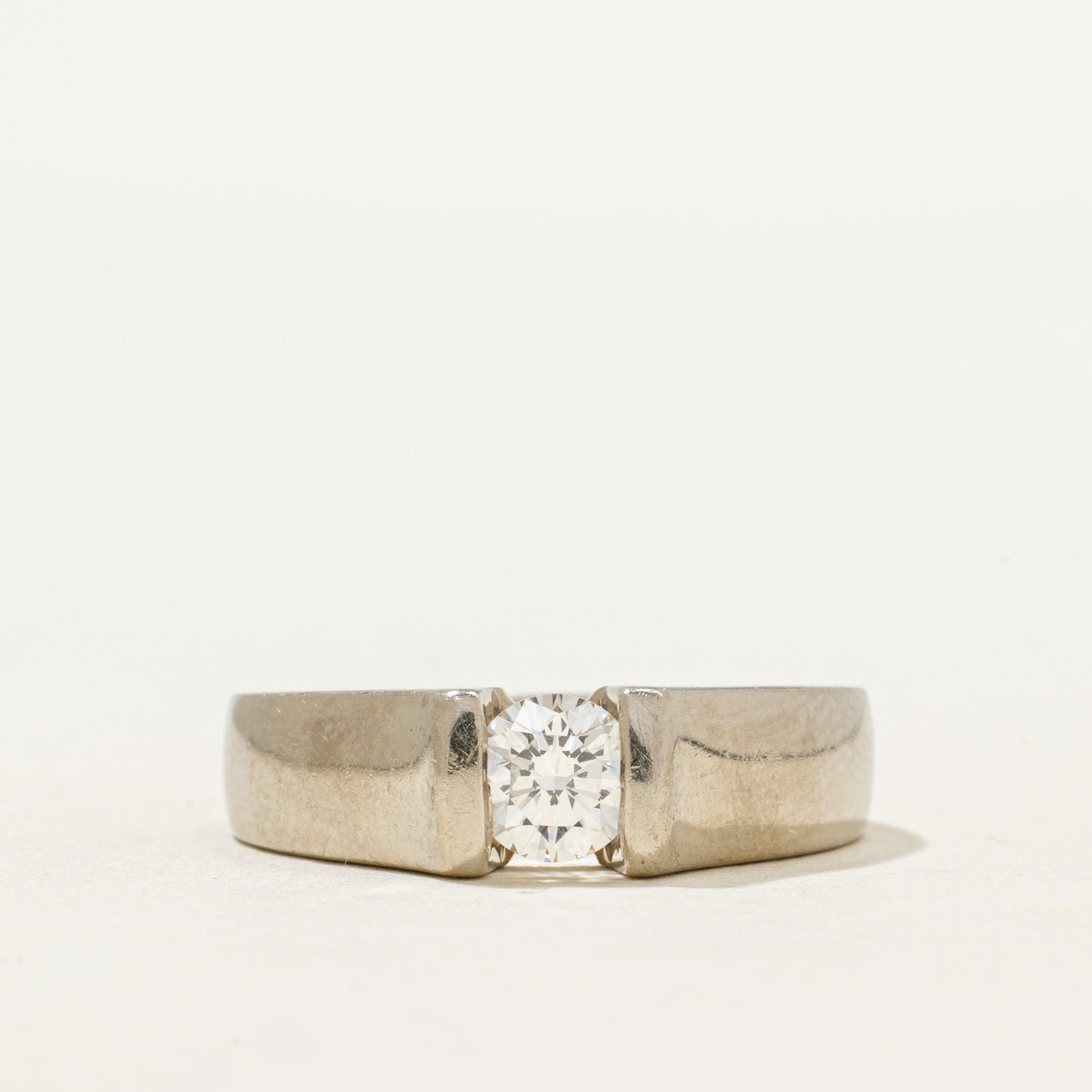 Solitaire Tension Set Diamond Ring | 0.40ct | SZ 6