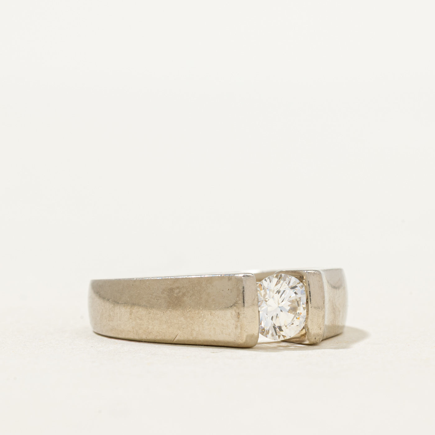 Solitaire Tension Set Diamond Ring | 0.40ct | SZ 6