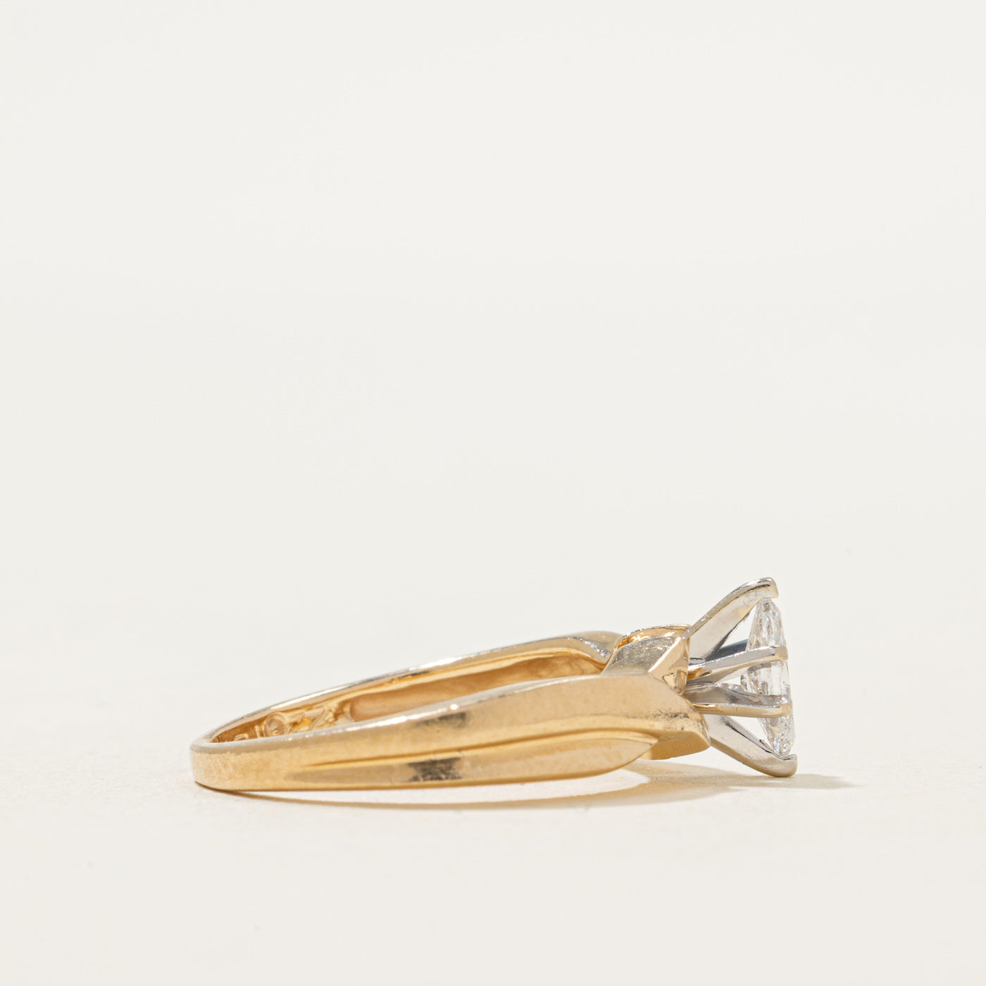 Marquise Cut Diamond Double Cross Over Ring | 0.25ct | SZ 5