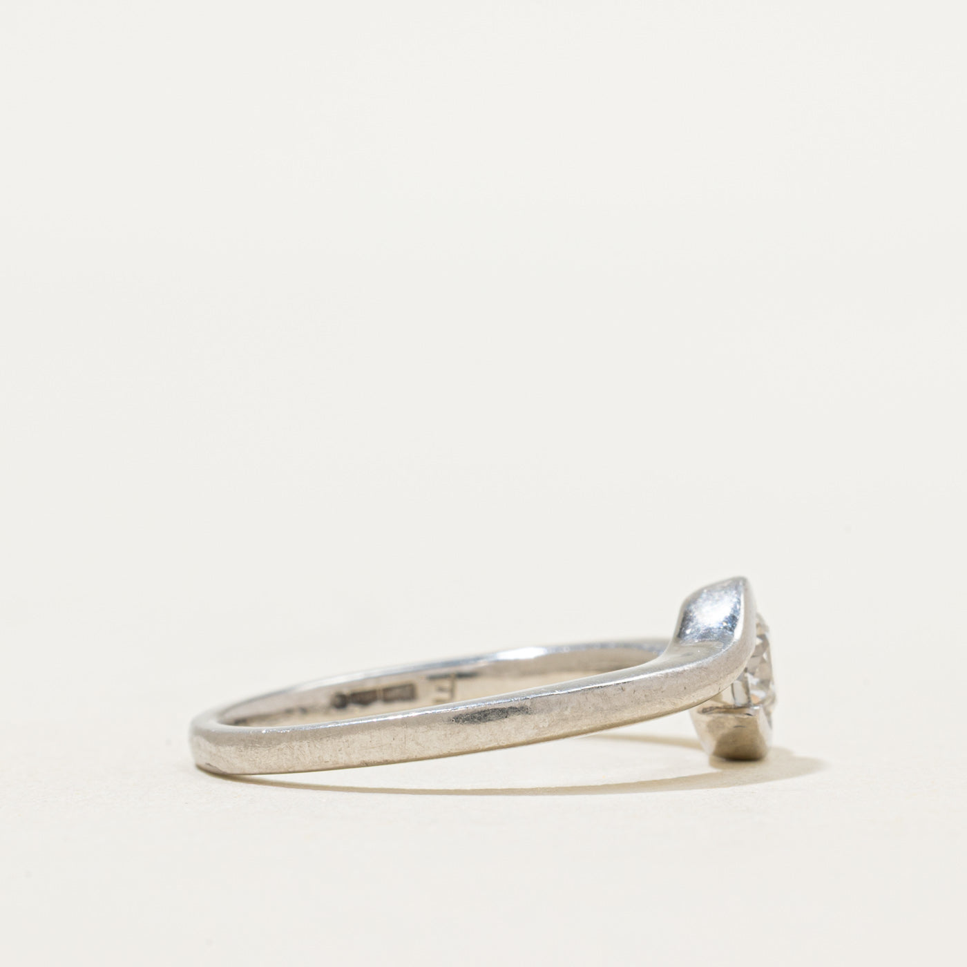 Birmingham Semi Bezel Diamond Bypass Ring | 0.41ct | SZ 6.5