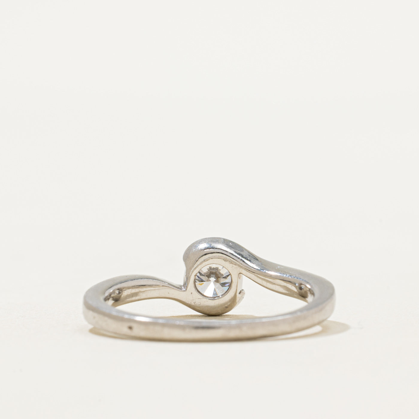 Birmingham Semi Bezel Diamond Bypass Ring | 0.41ct | SZ 6.5