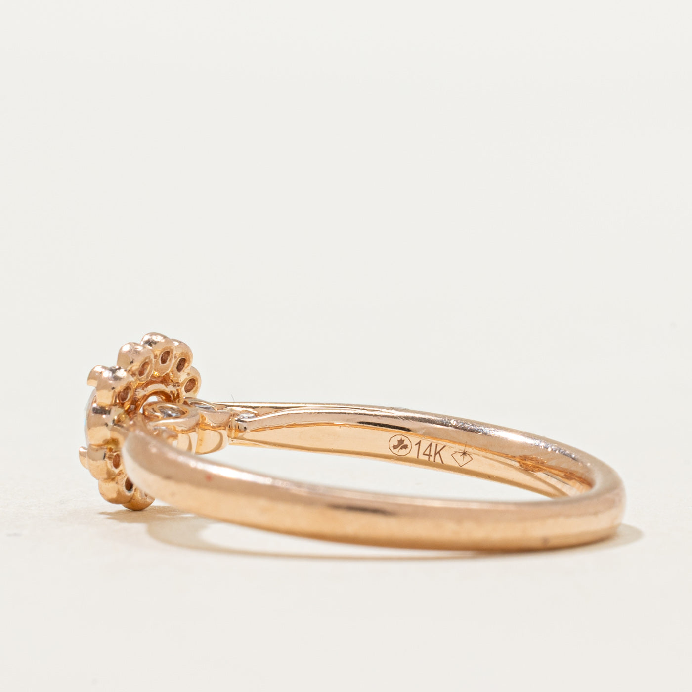 Diamond Daisy Engagement Ring | 0.40ctw | SZ 6.75