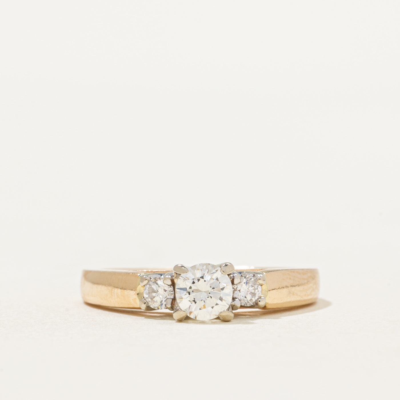 Three Stone Diamond Engagement Ring | 0.48ct | SZ 5.5