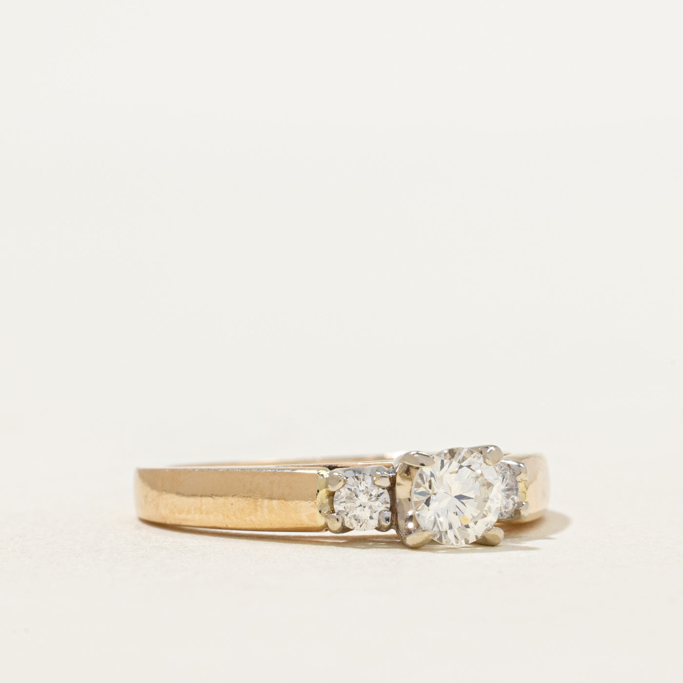 Three Stone Diamond Engagement Ring | 0.48ct | SZ 5.5