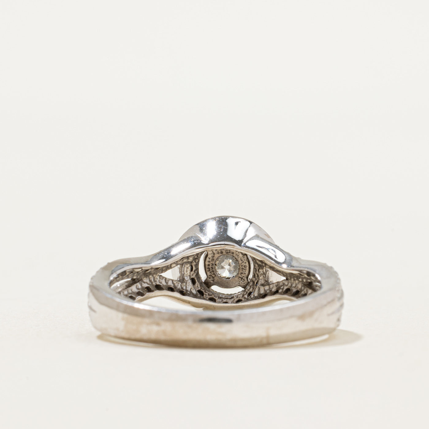 Diamond Halo Engagement Ring | 0.90ctw | SZ 6.5
