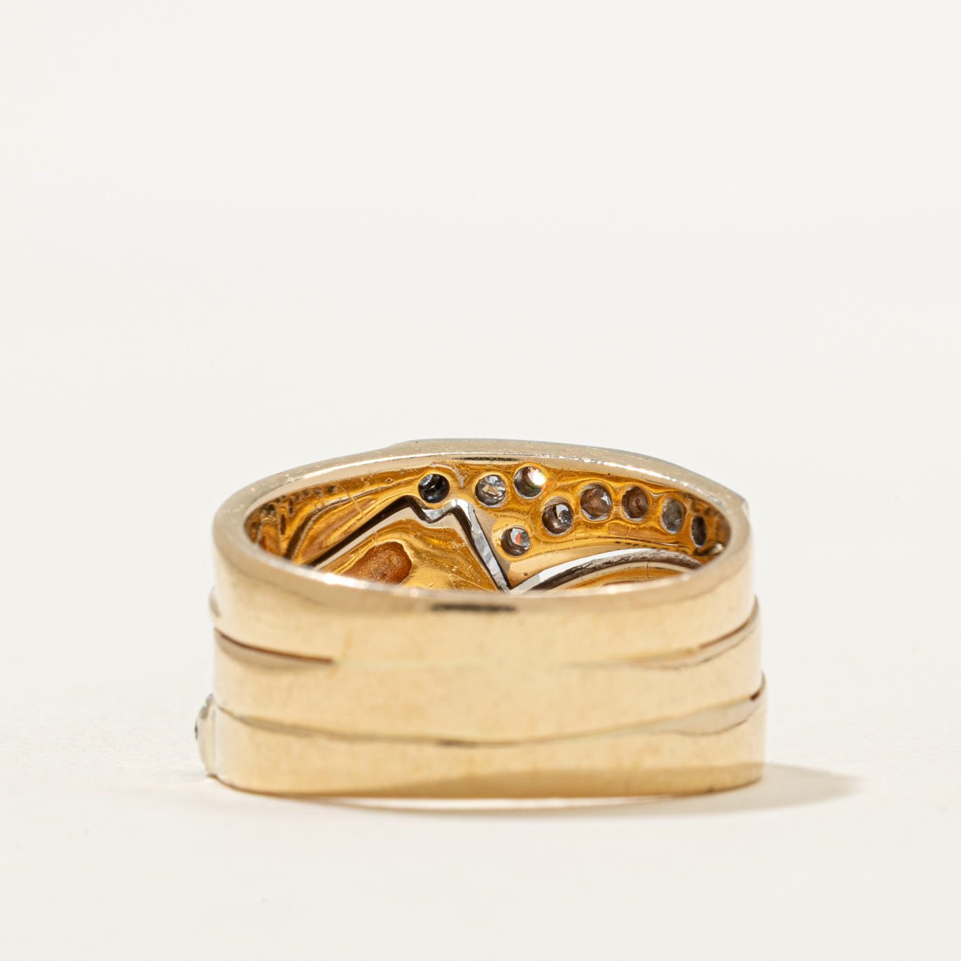 Diamond Chunky Bypass Ring | 0.84ctw | SZ 6.25
