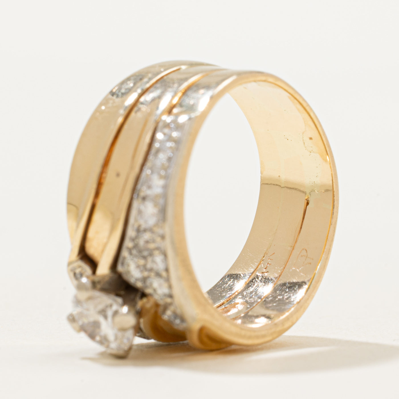 Diamond Chunky Bypass Ring | 0.84ctw | SZ 6.25