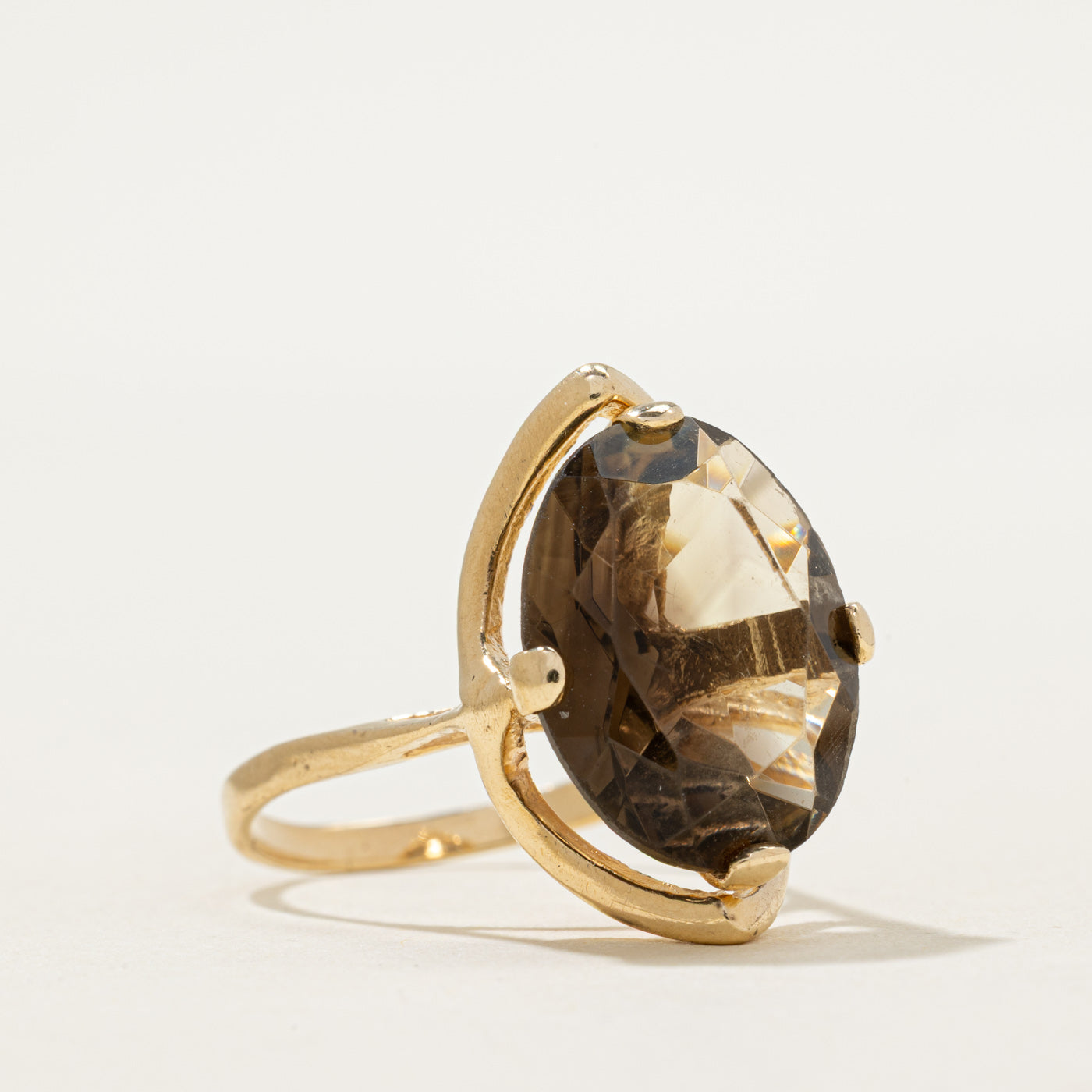 Smoky Quartz Cocktail Ring | 7.00ct | SZ 7.25