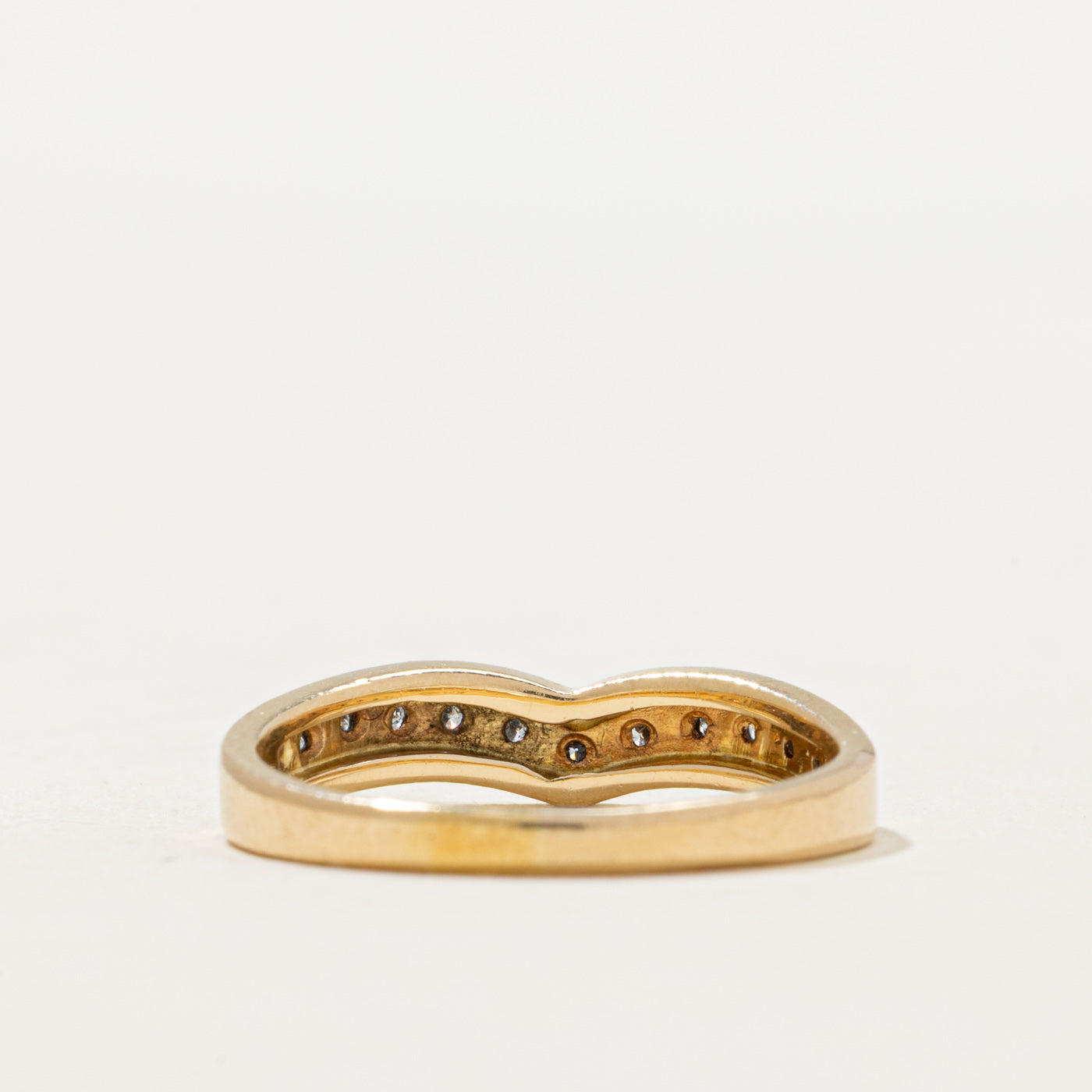 Semi Eternity Diamond Chevron Ring | 0.13ctw | SZ 6.5