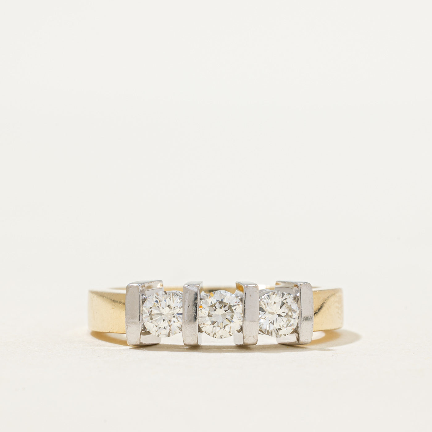 Three Stone Tension Set Diamond Ring | 0.50ctw | SZ 7