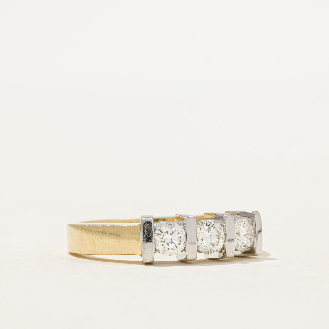 Three Stone Tension Set Diamond Ring | 0.50ctw | SZ 7