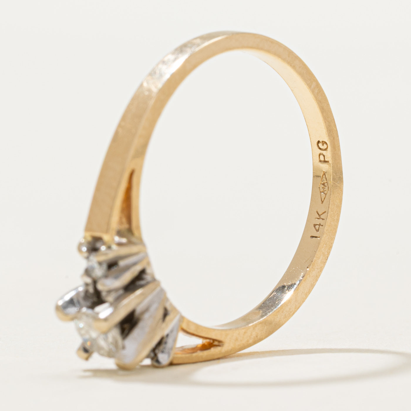 Three Stone Diamond Ring | 0.22ct | SZ 7.5