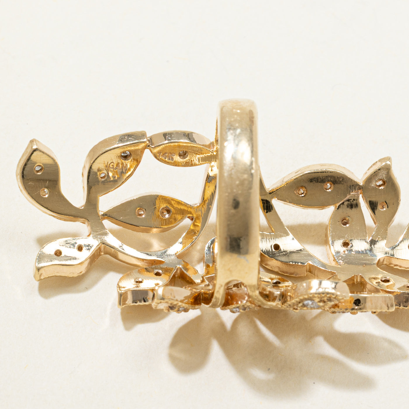 Diamond Vines Wrap Cocktail Ring | 1.00ctw | SZ 8