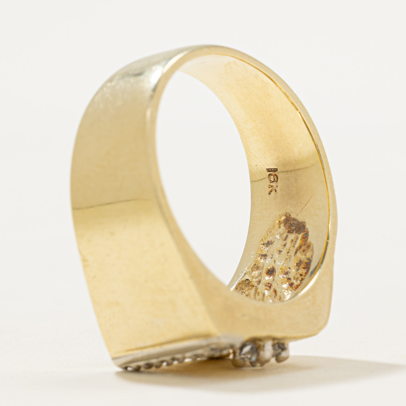 Diamond Textured Statement Ring | 0.24ct | SZ 10.5