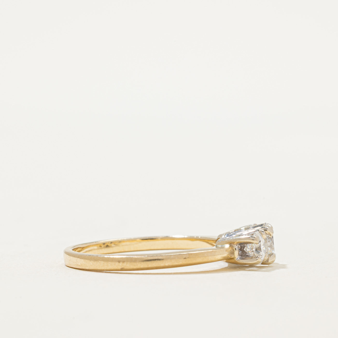 Bague trois diamants | 1,02 ct | Taille 8,75