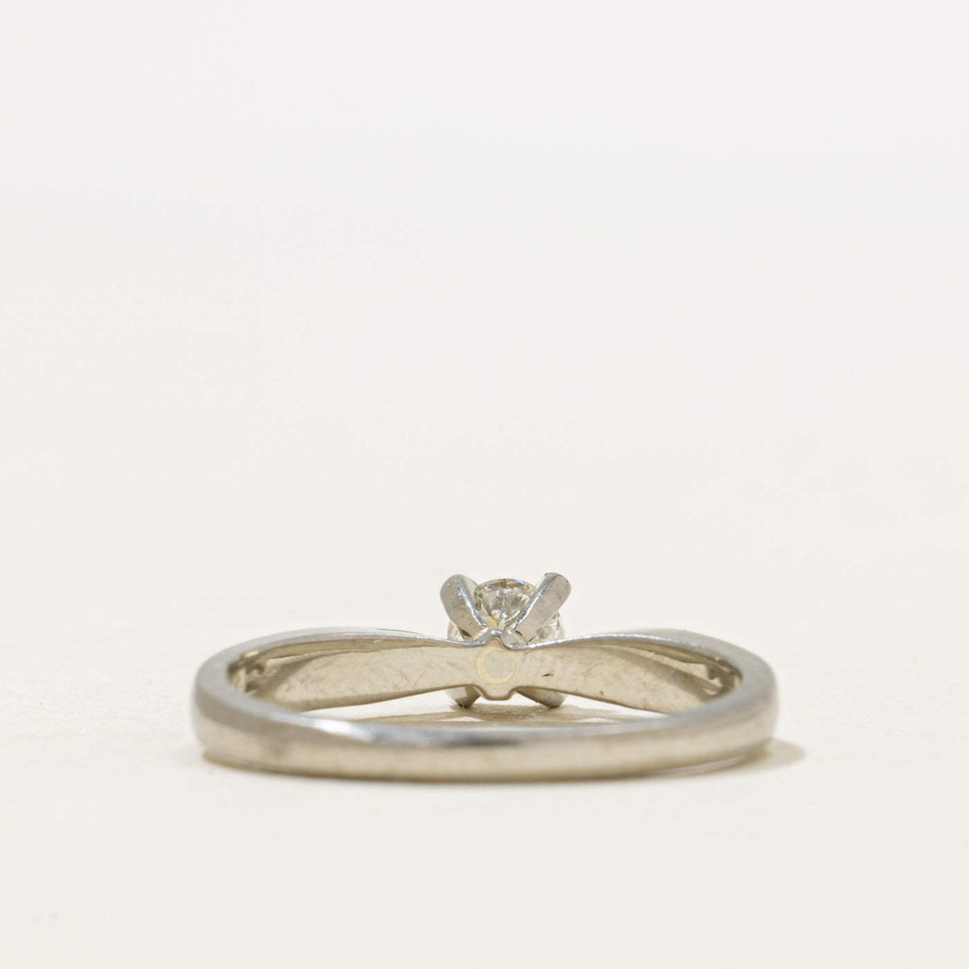 Solitaire Diamond Reverse Tapered Ring | 0.22ct | SZ 6