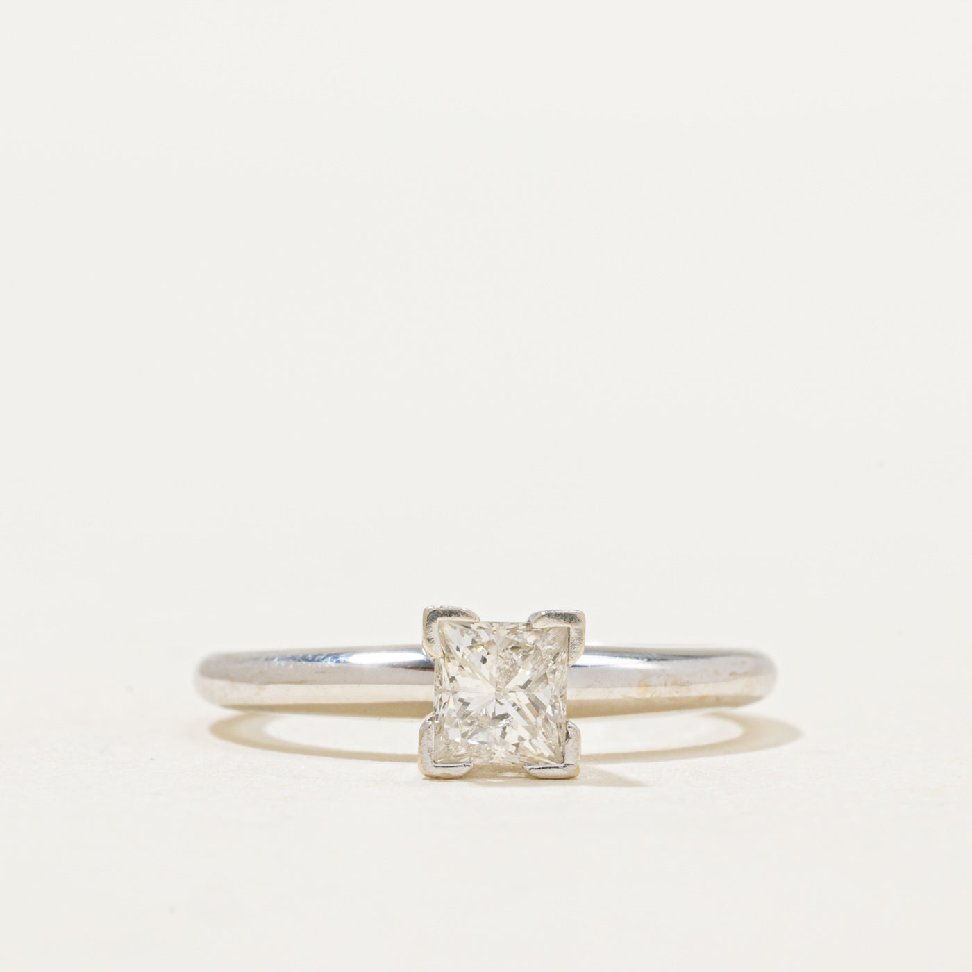 Solitaire Princess Cut Diamond Ring | 0.40ct | SZ 4.25